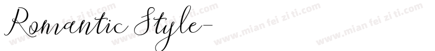Romantic Style字体转换